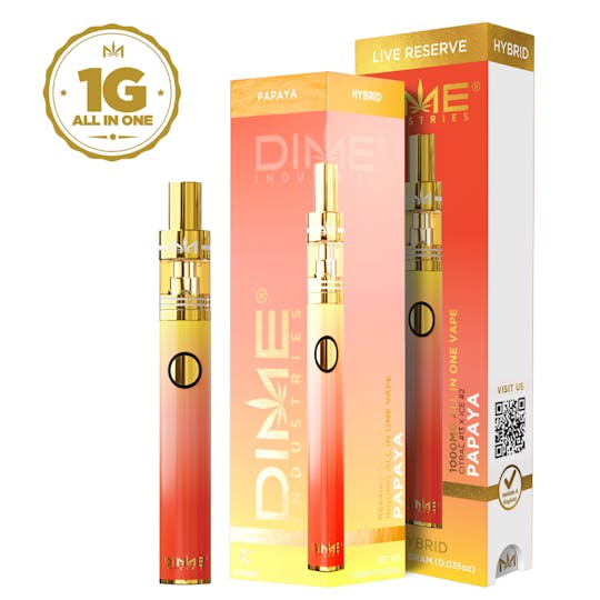 Dime Industries: Papaya Live Reserve 1000mg All in One Device